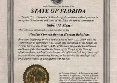 Charlie Crist appointed to FL Commssion of Human Relations