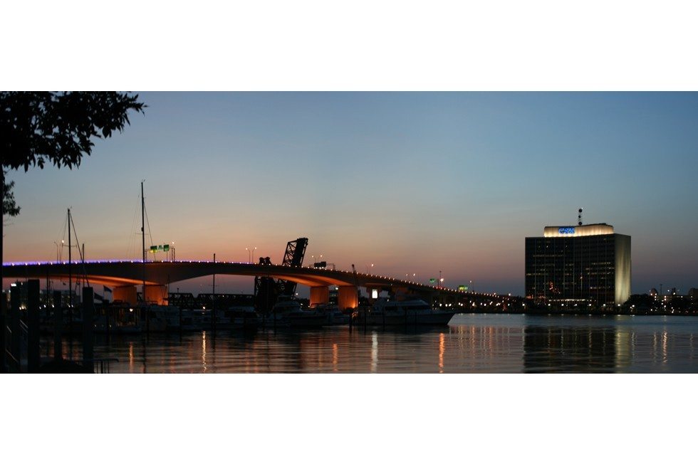 Jacksonville Acosta Bridge & CSX Panorama