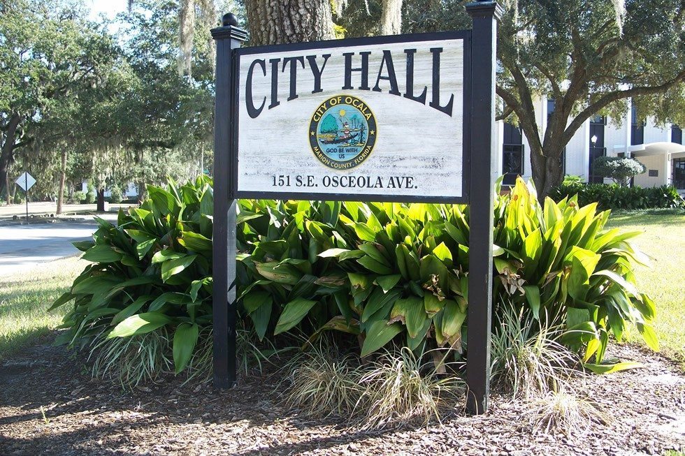 Ocala city hall sign