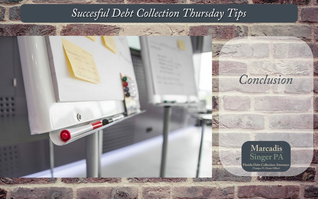 Thursday Debt Collection Tips  (Series Finale)