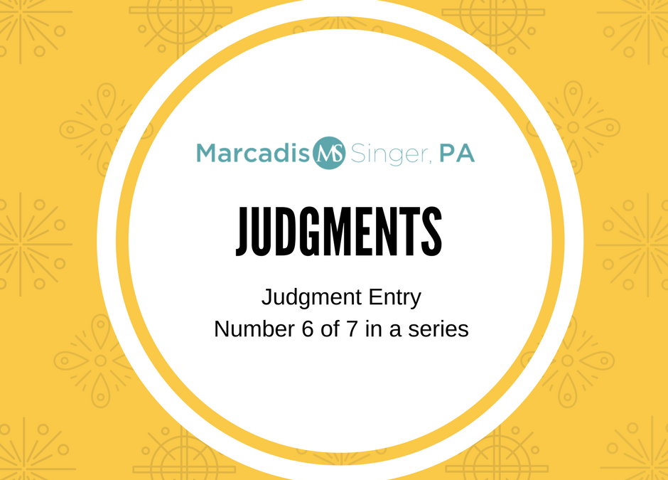 Judgment Entry
