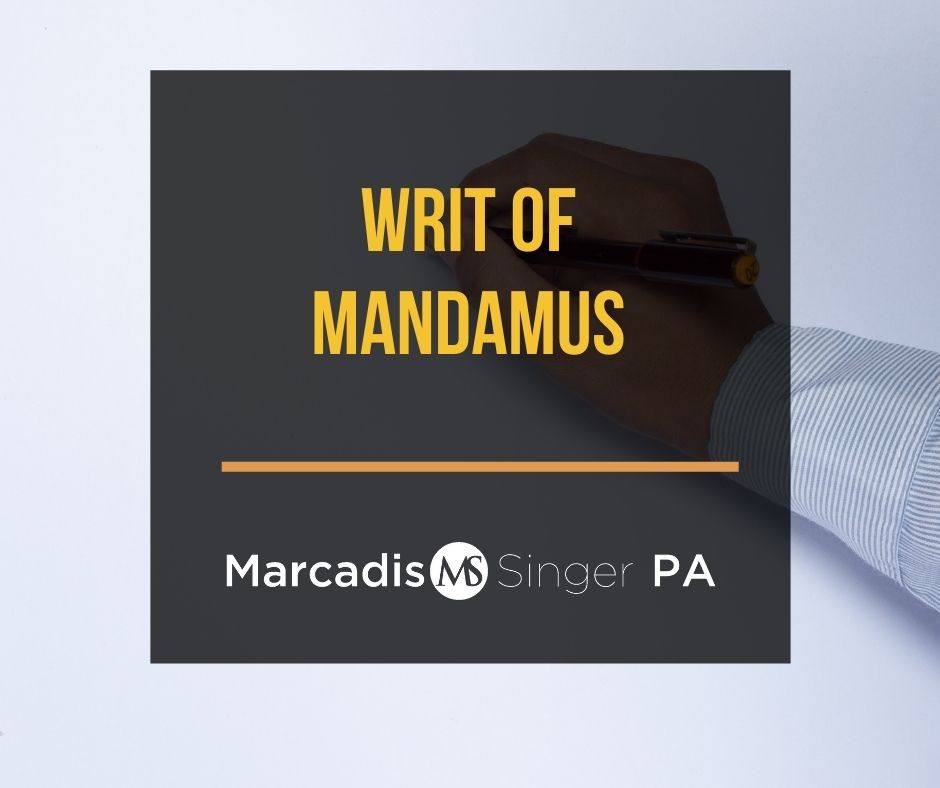 Writ of mandamus